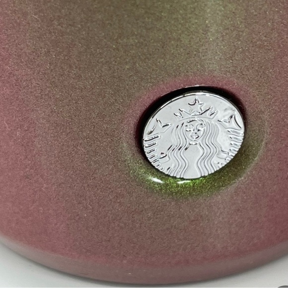 Starbucks Iridescent Glitter Water Bottle Cup Stainless Tumbler Jeweled Top 2022 - Picture 16 of 16